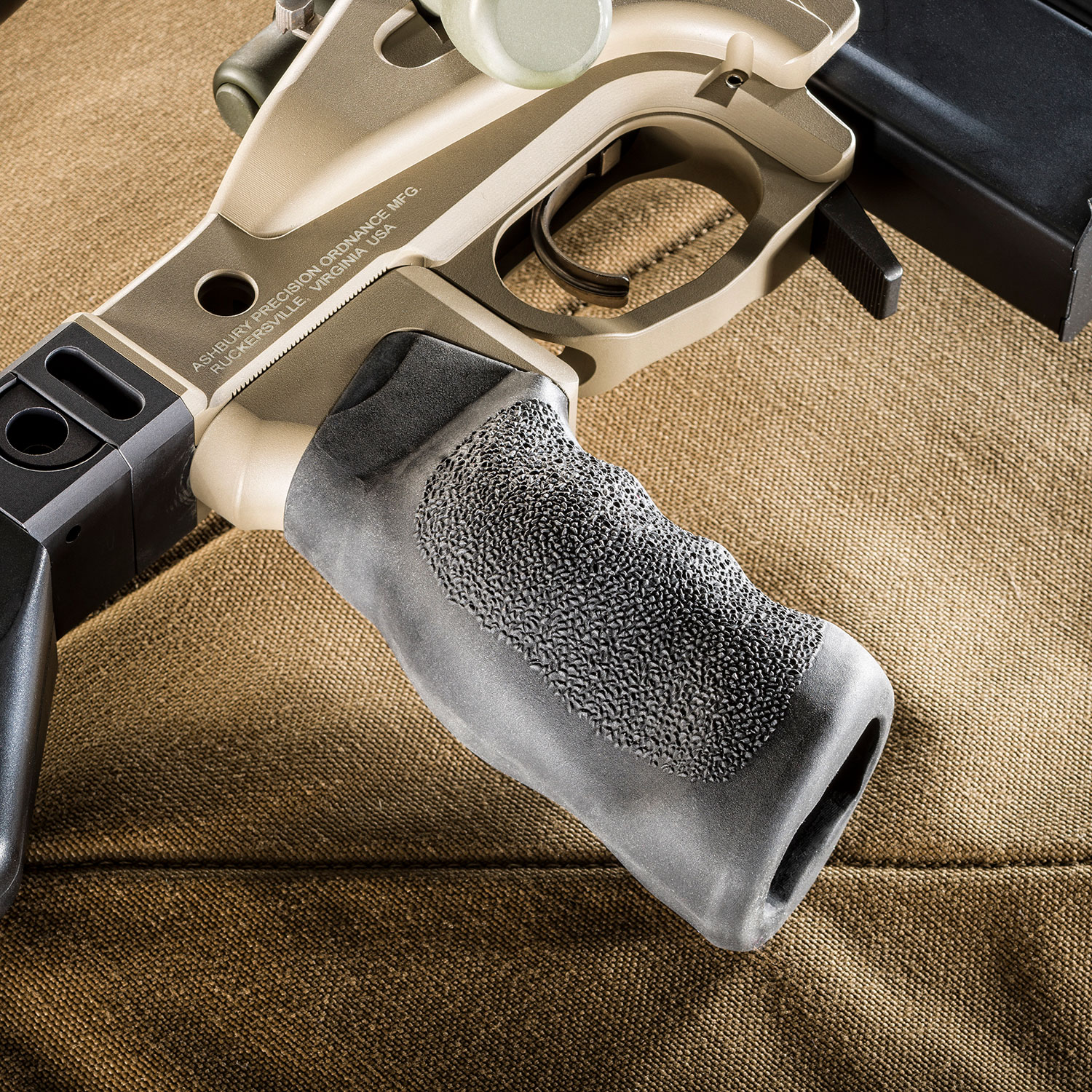 thumbnail image 2 of Universal Tactical Grip Sleeve - Hex Pattern Gun Grip Made In USA For Improved Firearm Control 2 of 9