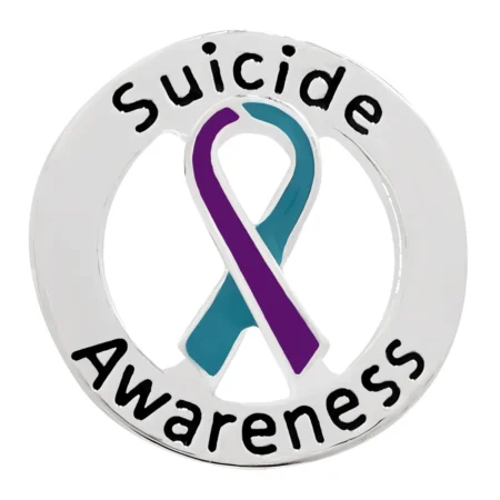 Ribbon Pin for Suicide Awareness Support